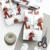 Lady Santa Gift Wrap Papers